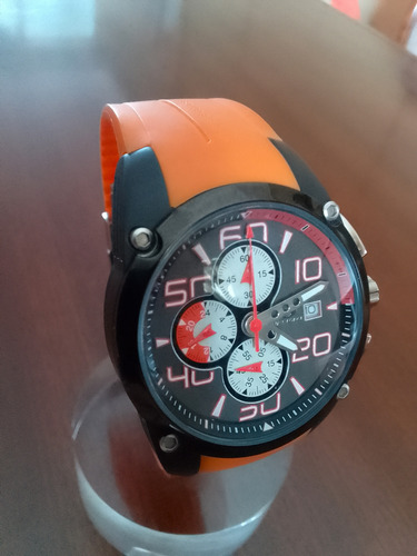 Reloj Deportivo Cronómetro Time Force Naranja Negro Negro-blanco-naranja (Usado)