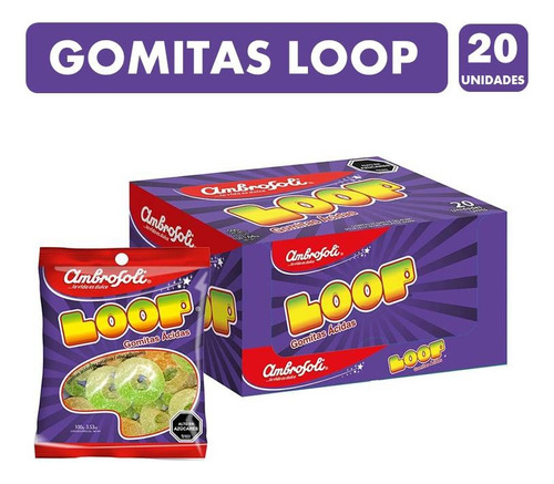 Gomitas Acidas Loop 20 Unidades