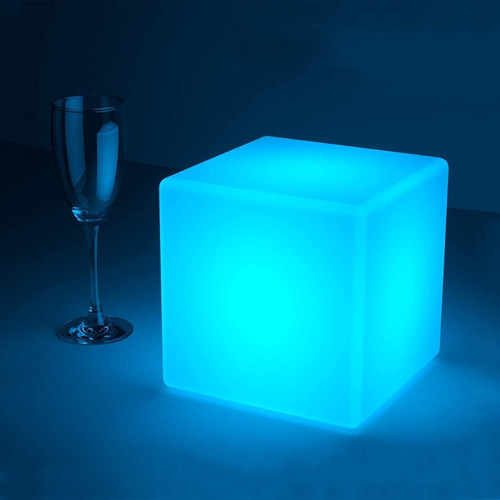 Loftek Cubo Luz Led Rgb 16 Color Ip65 18 Cm Lampara Led 