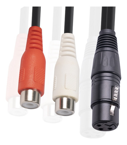 Cable Divisor Crystally-xlr A Rca Dual, Cable Divisor De Xlr