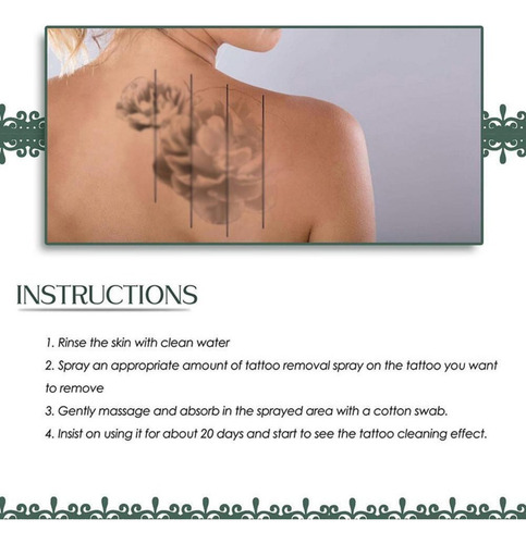- Limpieza Rápida De La Crema De Eliminación De Tatuajes
