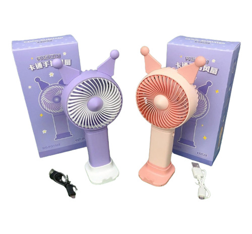 Ventilador Portátil Recargable Kawaii 