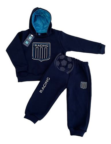Imagen 1 de 7 de Conjunto Frizado De Bebé Racing Club Con Licencia Oficial