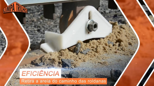 Imagem 4 de 6 de Kit Com 10 Pares De Limpa Trilho Para Portões Com Roldanas.