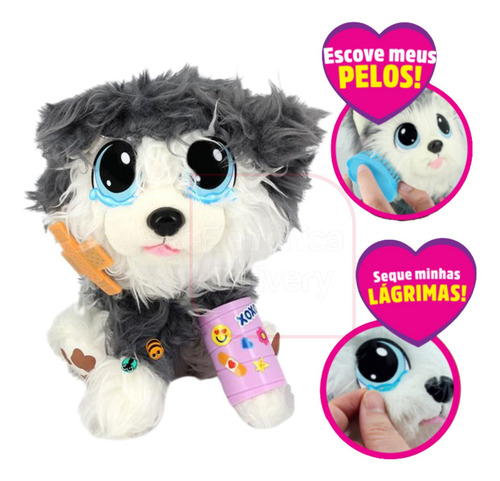 Imagem 3 de 5 de Pelucia Adota Pets Ozzy Multikids Cachorro Com Acessorios