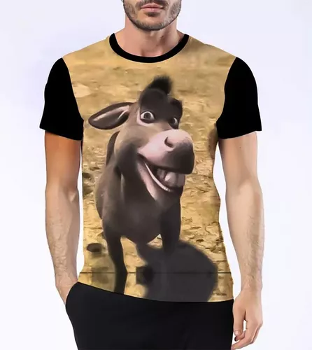 Camisa Camiseta Burro Do Shrek Alasão Filme Desenho Meme 1