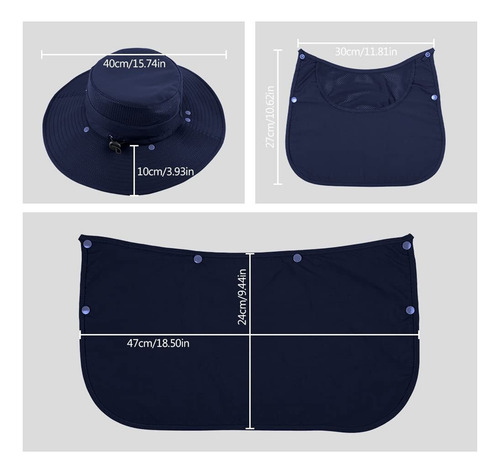 Sombrero Sol Unisex, Sombrero Tipo Cubo Con Protección Solar