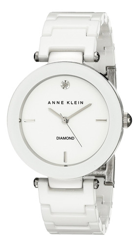 Reloj Anne Klein Ak/1019wtwt Con Detalles De Diamantes Para