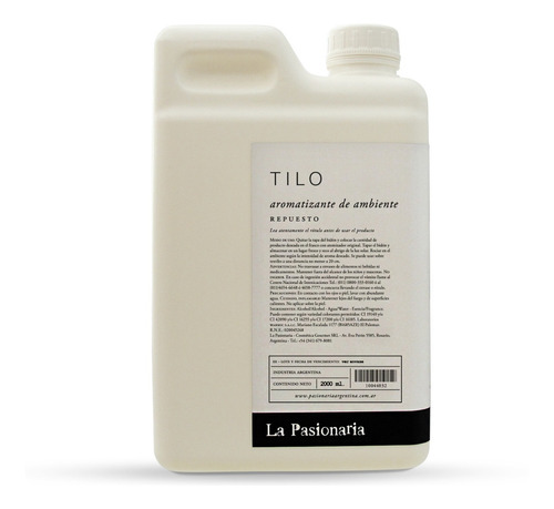 Refill Aromatizante De Ambiente Tilo La Pasionaria