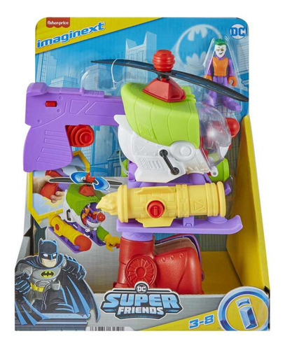 Dcsf Veículo De Brinquedo The Joker Robo Copter Imaginext