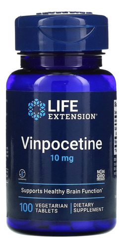 Vipocetine 10mg 100cáps - Life Extension - Importado Eua