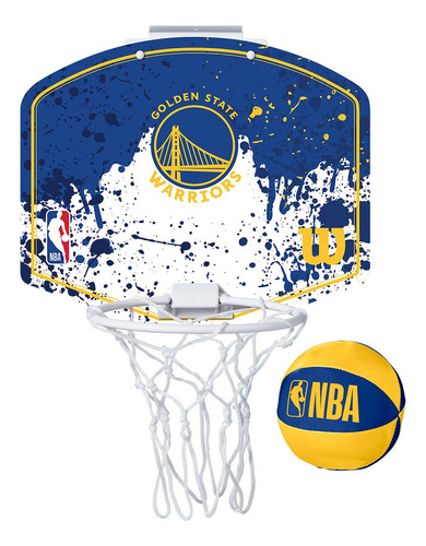 Mini Tablero Nba -team Mini Hoop Gs Warriors- Bskt