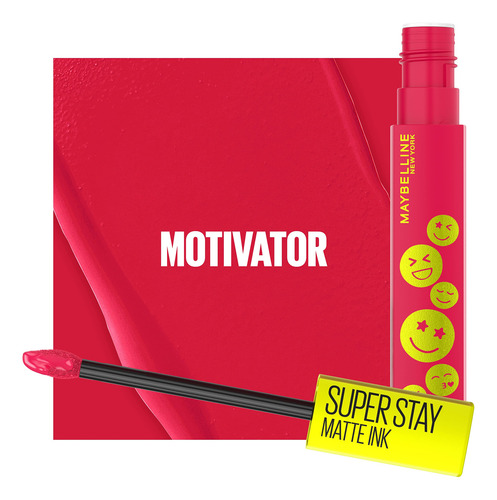 Lápiz Labial Maybelline Super Stay Matte Ink Motivator Red