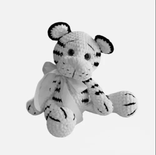 comprar Patrón Para Tejer Este Tigre Blanco Amigurumi 