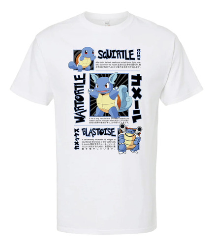 Playera Pokemon Squirtle Evolution
