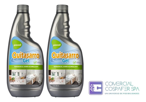 Removedor Sarro Quitasarro Passol Baño Cocina Pack 2u 500ml