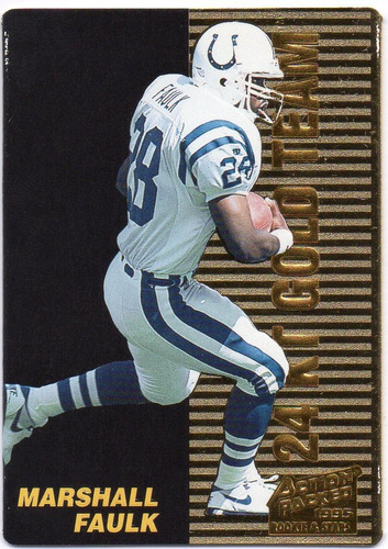 1995 Action Packed 24 Kt Gold Marshall Faulk Colts 