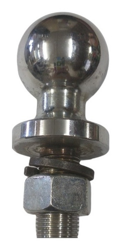 Imagen 3 de 5 de Porta Bocha O Perno + Bocha Cromada Para Enganche