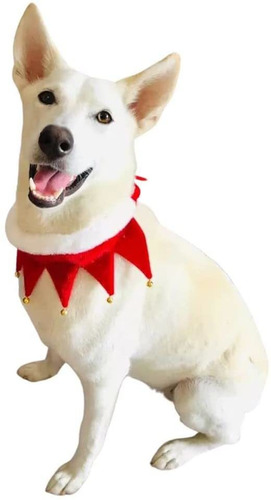 Bufanda De Navidad Perro Collar De Campana De Felpa De...