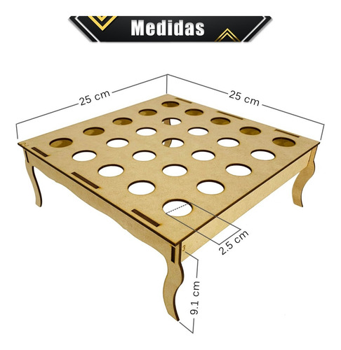 Imagen 4 de 10 de Kit 2 Bases Candy Bar Conos Dulces Postres Mesa De Dulces