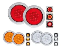 Comprar Par Plafon 14 Led Redondo Aro Plasma Gel 4 Funciones 12-24vf