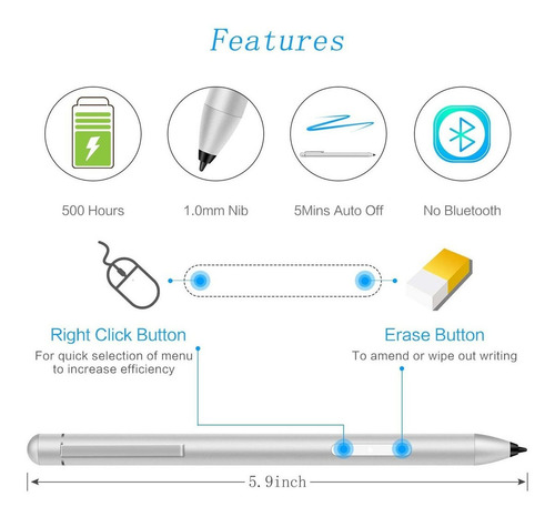 Imagen 2 de 4 de Lapiz Optico Para Surface Go