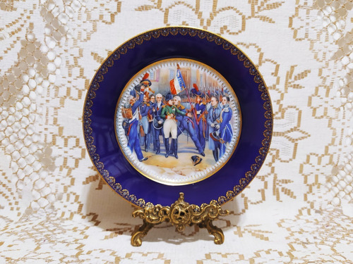 Plato Decorativo Porcelana Epiag Royal Escena Napoleon (c)