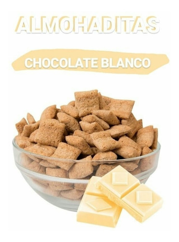 Almohaditas Rellenas Chocolate Blanco X 1kg Primera Calidad