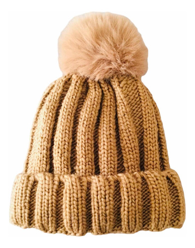 Gorro De Lana Con Pompón Forrado Por Dentro