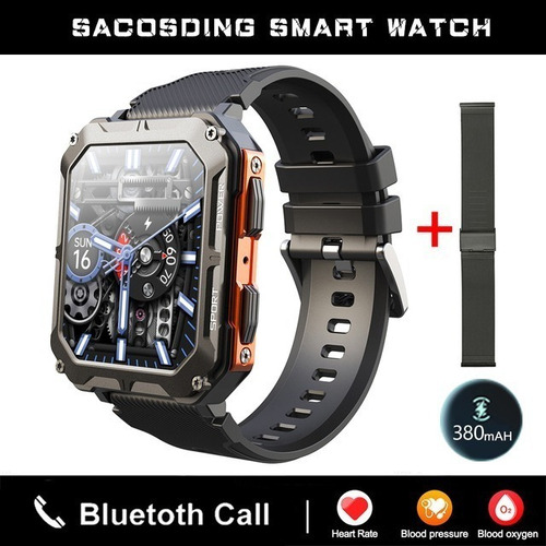 Reloj Inteligen Hombre Smartwatch Deportivo Ip68 Impermeable