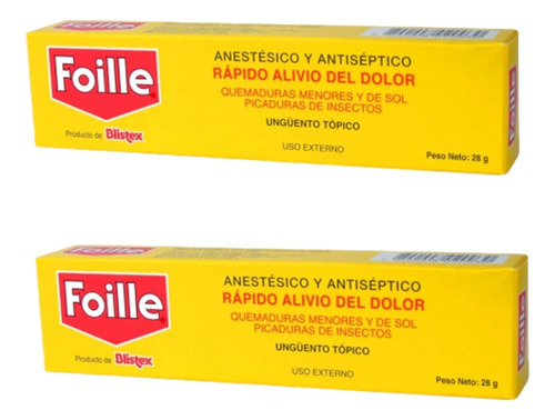  Alivio De Quemaduras Y Picaduras De Insecto Crema Foille