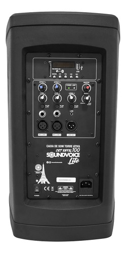 Caixa De Som Soundvoice Torre Line Array Ativa Eiffel Tws
