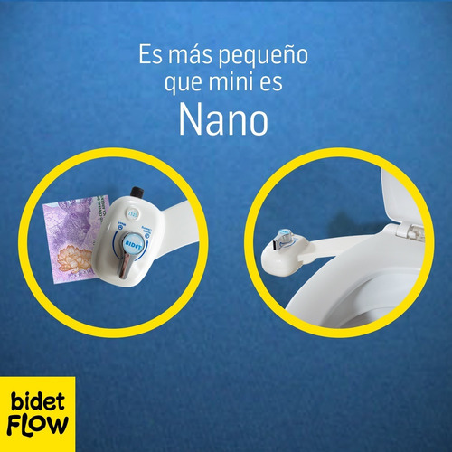 Imagen 4 de 10 de Bidet Matic Bidet Adaptable Para Inodoro Agua Fria Minimal!