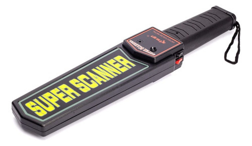 Detector de metales portátil con ajuste de sensibilidad de color negro