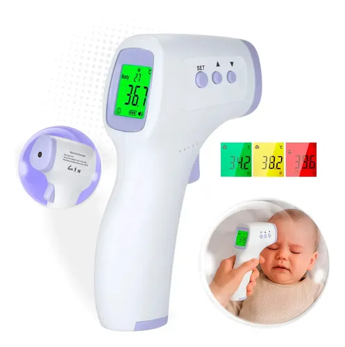 Termometro Digital Infravermelho Medicao Rapida Sem Contato Alta Precisao Temperatura Corporal Alarme De Febre Adultos Criancas Distancia Testa