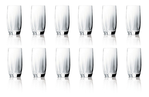 X12 Vasos Capri Trago Largo Vidrio Nadir 410 Ml Bar Catering