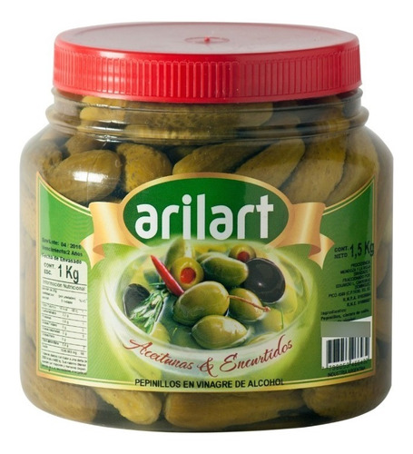 Pepinillos En Vinagre Premium X 1 Kg - Arilart