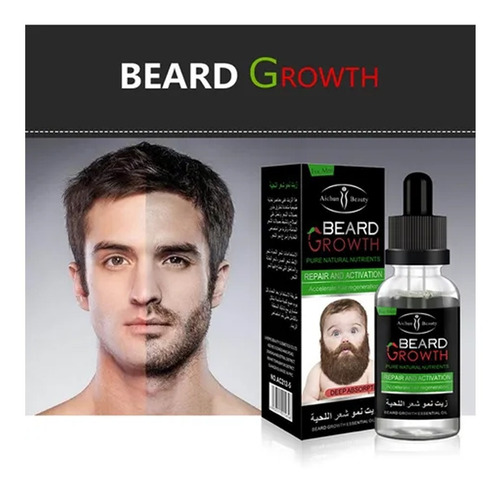 Imagen 3 de 5 de Serum Para Barba , Estimula Crecimiento , Mas Barba