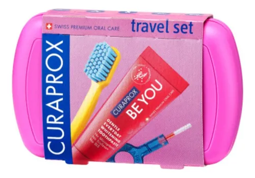 comprar Curaprox Travel Set Rosado 