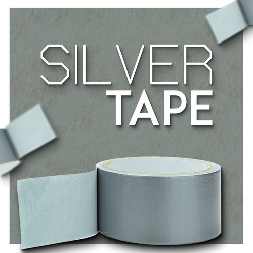 Fita Silver Tape Adesiva Multiuso 48mm X 10m Kit 6 Unidades