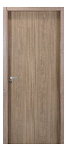 Kit Porta De Madeira Lisa 215x64cm Com Batente De Mdf Ultra