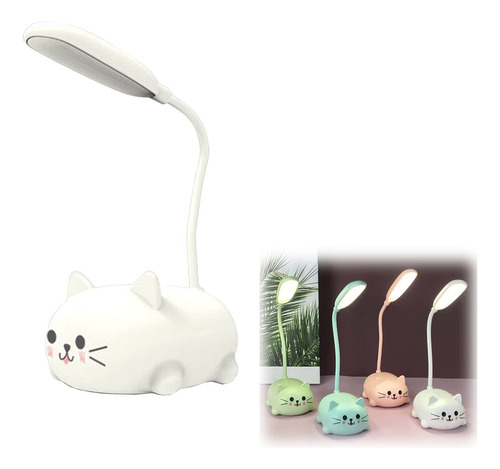 Linda Lampara Usb Gato Carga Plegable Animal Dibujo Animado