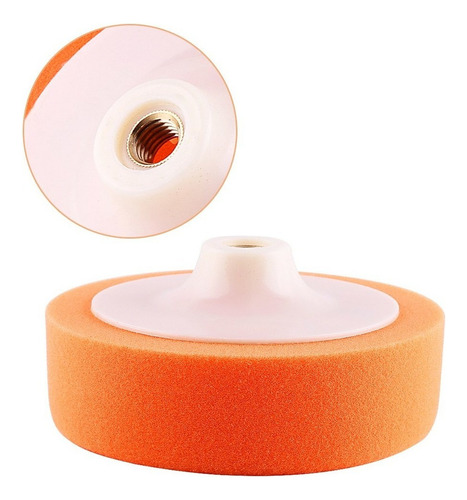 Discos Para Aplicar Cera Y Pulir, De Esponja Naranja, 6 In