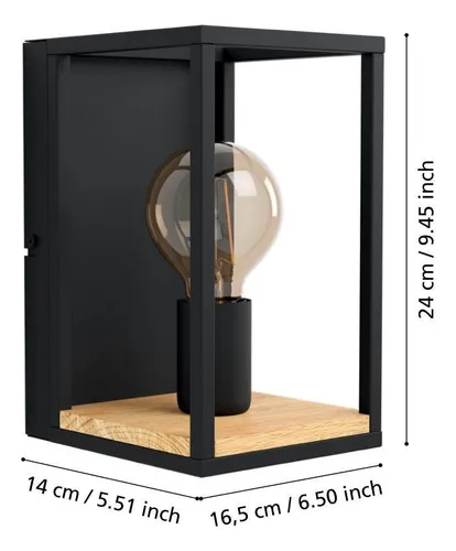 Lámpara Apliqué Libertad Acero Marrón 40w Ip20 99796