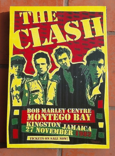 The Clash Cuadro Mural Decorativo  Jamiaca  Regalado 