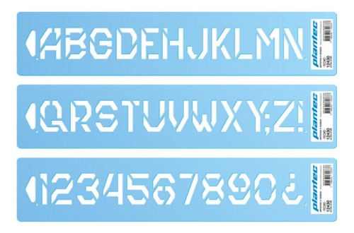 Letras Y Numeros Plantec Tecno En Pvc 40 Mm 12440