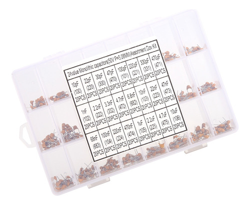 Kit Surtido De Condensadores Electrónicos Monolíticos De 480