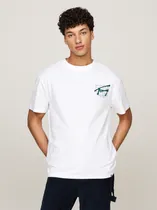 Comprar Polera Logo Regular Fit Blanco Tommy Hilfiger