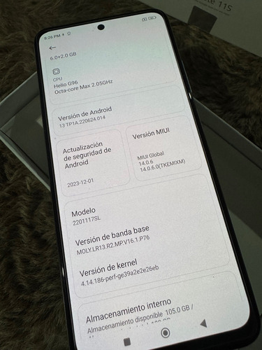 Xiaomi Redmi Note 11s. Libre 6gb Ram 128gb Azul (Usado)