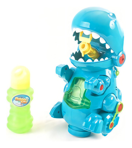 Burbujero Dinosaurio Bubble Fun Con Luz Y Sonido Celeste